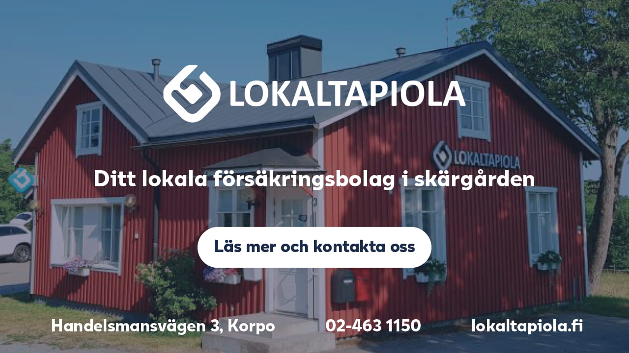 Ad with call to action for LokalTapiola in Korpo