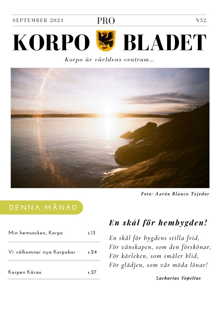 Korpo Bladet N52 front page