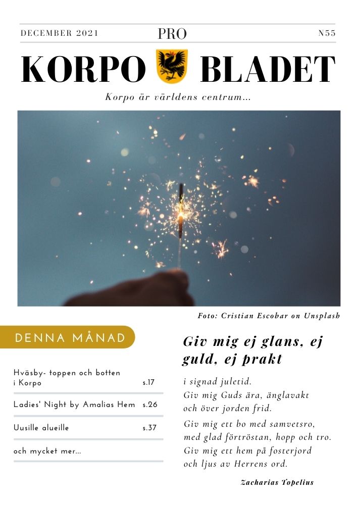 Korpo Bladet N55 front page