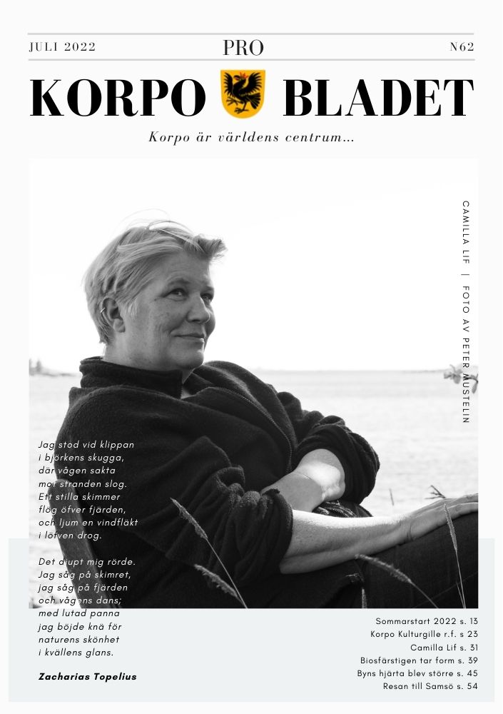 Korpo Bladet N62 front page