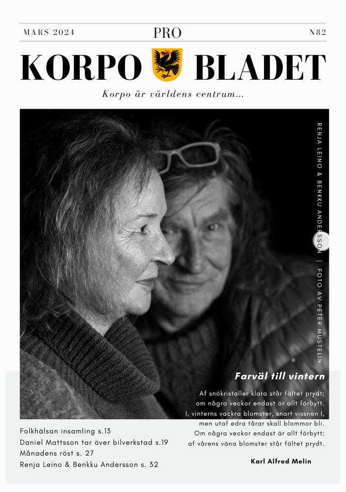 Korpo Bladet N82 front page