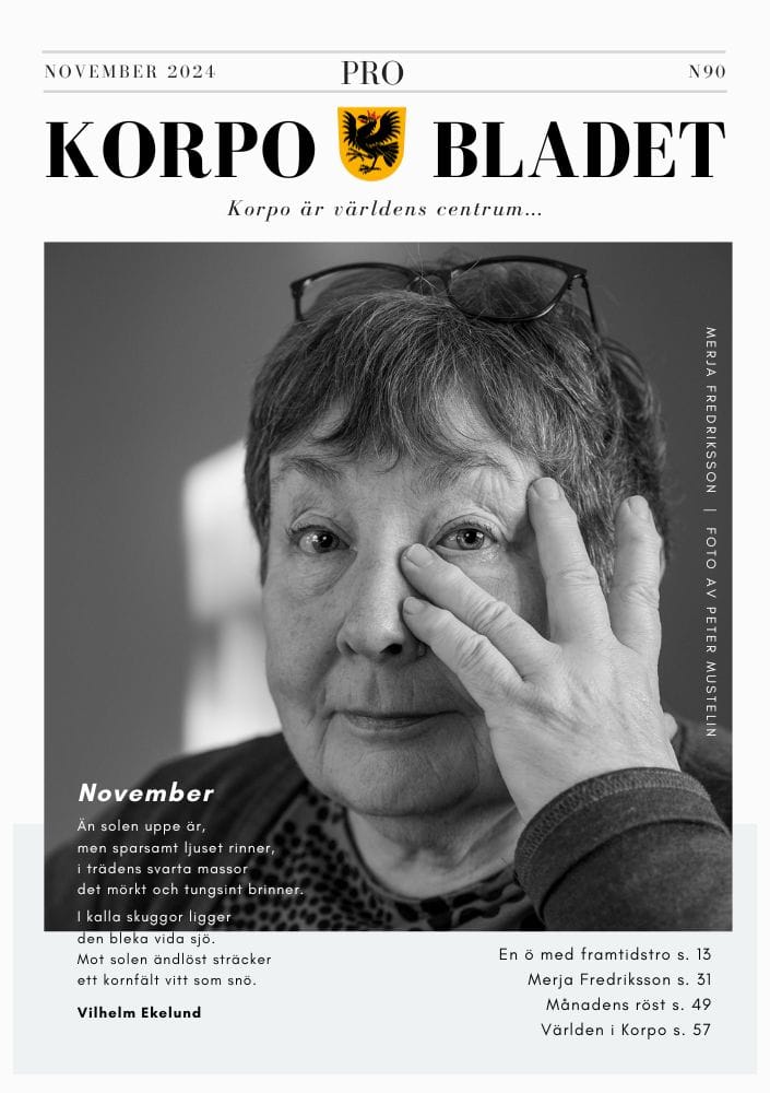 Korpo Bladet 90, november 2024 front page